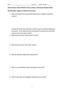 ScienceFusion: Projectile Motion & Experiment Design