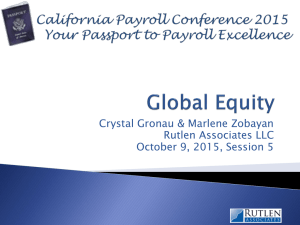 Global Equity - California Payroll Conference