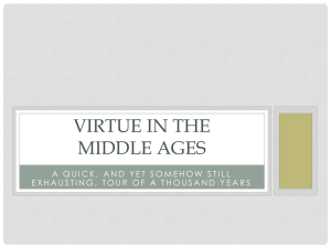 Virtue in the Middle Ages