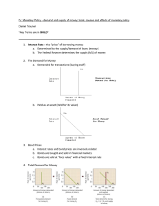 Monetary Policy Daniel Trauner - RE-Econ