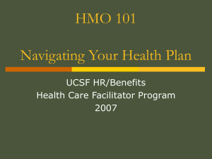 HMO 101 Navigating Your Health Plan