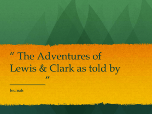 The Adventures of Lewis & Clark as told by