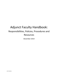 Maryville University Adjunct Faculty Handbook – December 2014