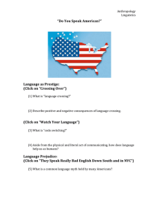 AnthroSpeakingAmerican(Linguistics)