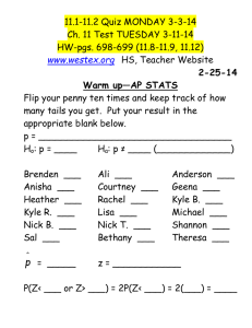 2-25-14 Warm up—AP STATS