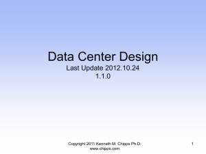 Data Center Design - Chipps - Kenneth M. Chipps Ph.D. Web Site
