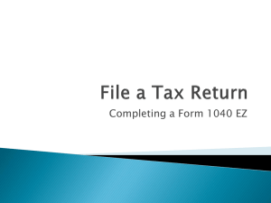 File a Tax Return
