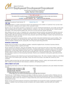 edd occupational guide barber