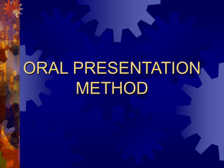 what is a presentation method