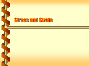 Stress and Strain
