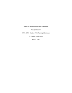 Health Care System Assessment: Cerner PowerChart
