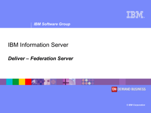 IBM Information Integration Capabilities