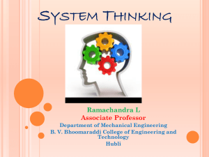 System Thinking: Concepts and Applications