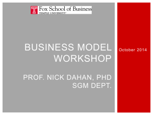 Business models are an analytical tool used to assess the economic