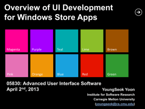 Slides for YoungSeok's talk