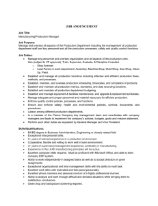 job anouncement