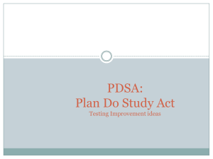 PDSA Training