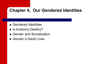 Chapter 4, Our Gendered Identities
