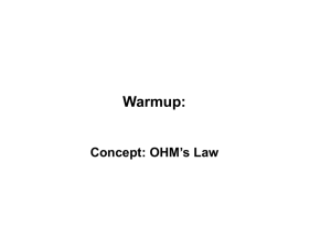 38 Ohm's Law Calculations