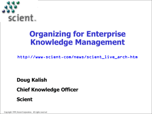 Introduction to Enterprise Knowledge Management