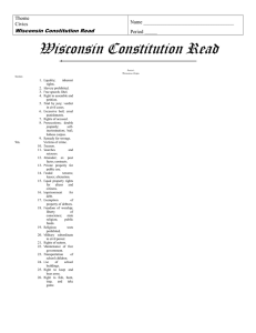 Wisconsin Constitution Read