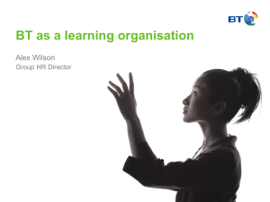 BT as a learning organisation
