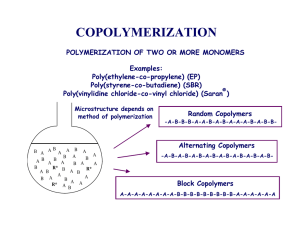 Copolymerization: Types, Kinetics, and Reactivity Ratios