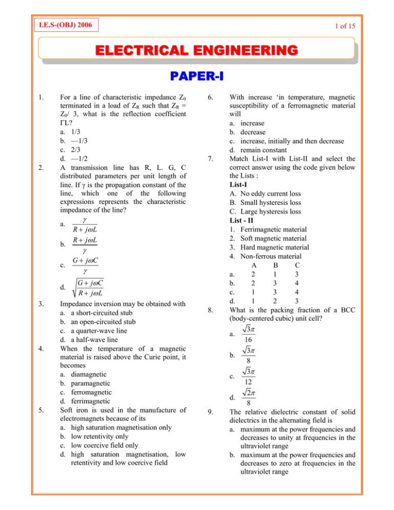 PAPER-I