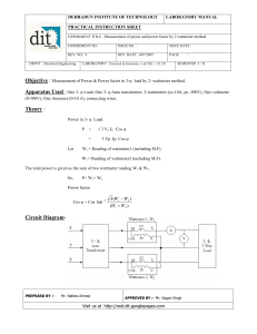 DEHRADUN INSTITUTE OF TECHNOLOGY LABORATORY MANUAL PRACTICAL INSTRUCTION SHEET