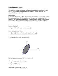 Distortion Energy Theory: Failure Analysis in Mechanical Engineering