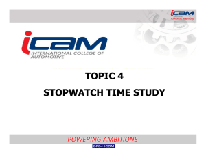 Stopwatch Time Study: Equipment, Procedure & Analysis