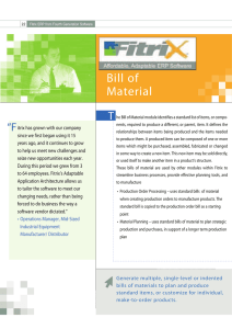 Bill of Material T