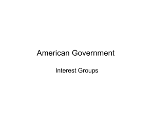 American Government Interest Groups