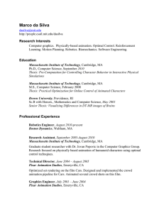 Marco da Silva Research Interests