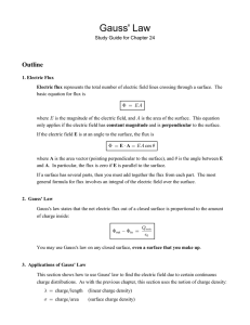 Gauss' Law Study Guide: Electric Flux & Applications