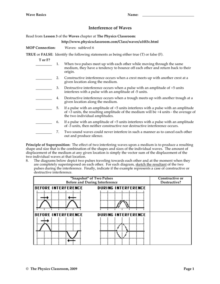 wave-interference-worksheet