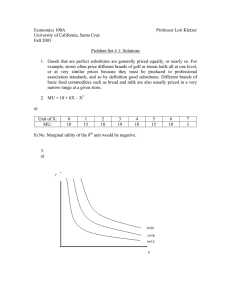 Economics 100A Professor