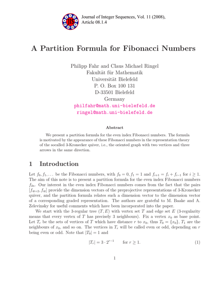 Formula For Fibonacci Numbers