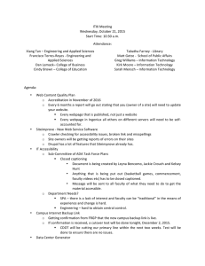 ITIX	Meeting Wednesday,	October	21,	2015 Start	Time:	10:30	a.m. Attendance: