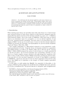 Q-MODULES ARE Q-SUPLATTICES ISAR STUBBE