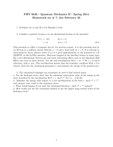 PHY 6646 - Quantum Mechanics II - Spring 2014