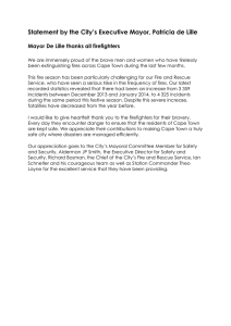 Statement by the City’s Executive Mayor, Patricia de Lille