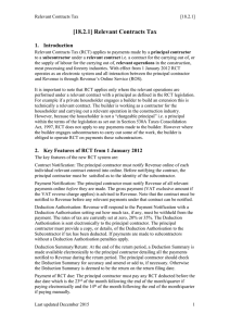 [18.2.1] Relevant Contracts Tax 1. Introduction