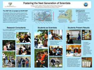 Fostering the Next Generation of Scientists