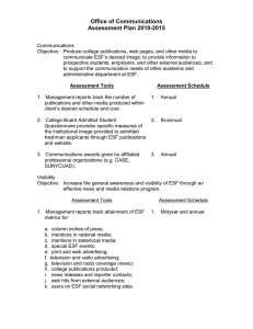 Office of Communications Assessment Plan 2010-2015