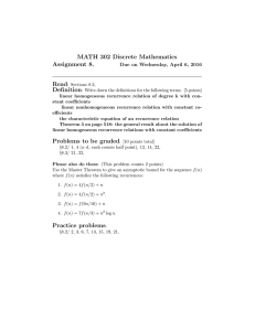 MATH 302 Discrete Mathematics Assignment 8. Read Definition