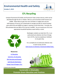 Environmental Health and Safety  CFL Recycling