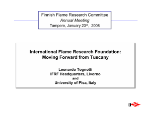 International Flame Research Foundation: Moving Forward from Tuscany Finnish Flame Research Committee
