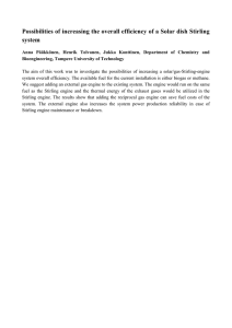 Possibilities of increasing the overall efficiency of a Solar dish... system