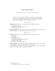 MATH 1300-D WEEK 8